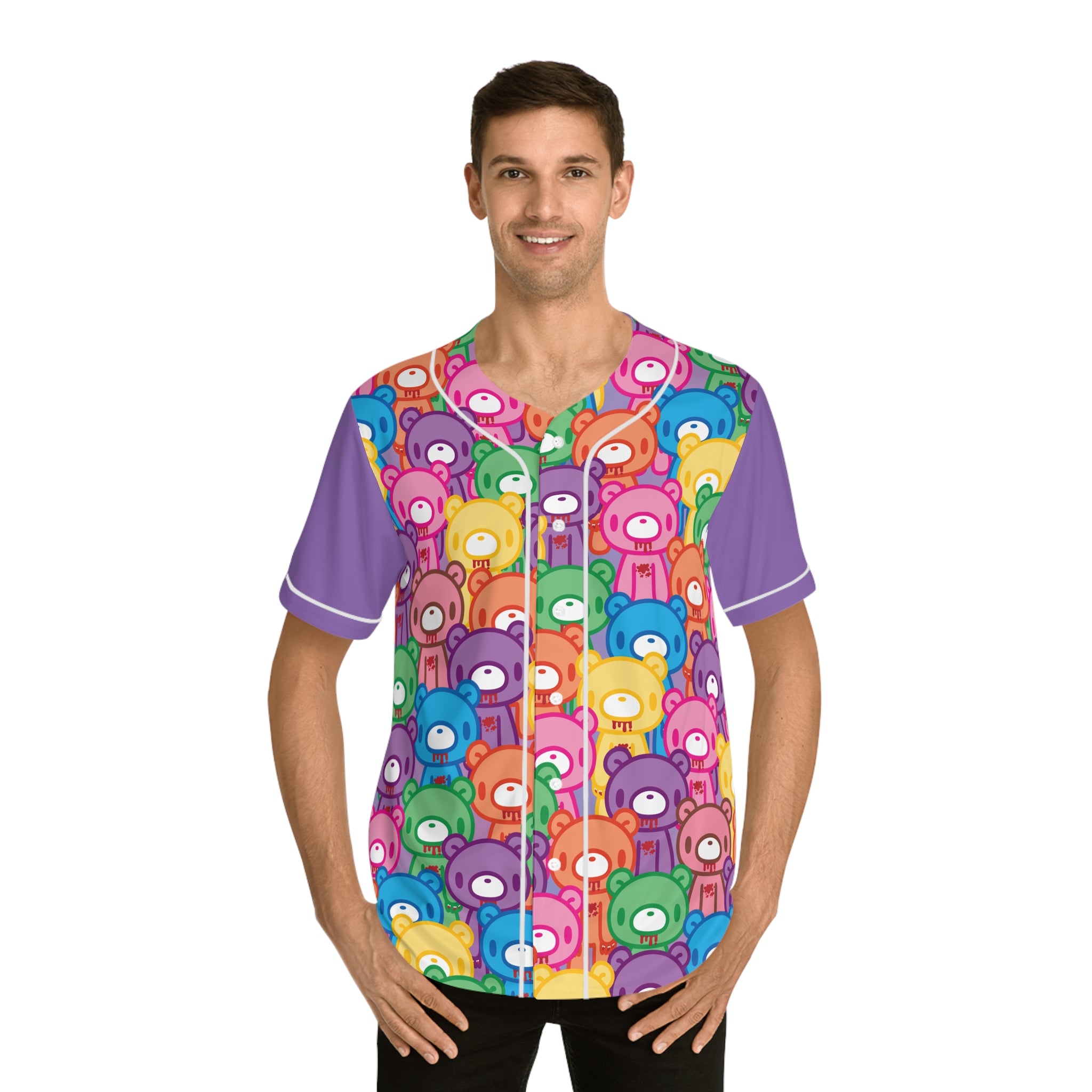 Gloomy Bear "Rainbow Dreams" Men's Baseball Jersey